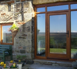 Solid Ash barn door and windows