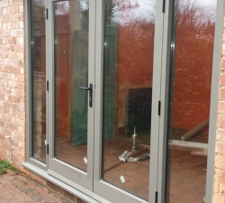 Hand Painted Double Hardwood Glazed Patio Double Doors