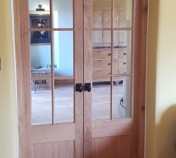 Solid Oak Internal Doors with Glass