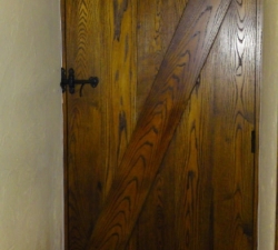 Rear View - Solid Ash Ledge and Braced Door and Frame