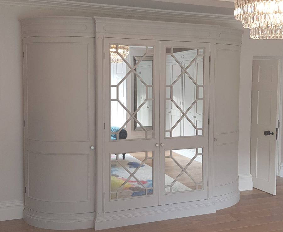 Curved Wardrobes with Glass